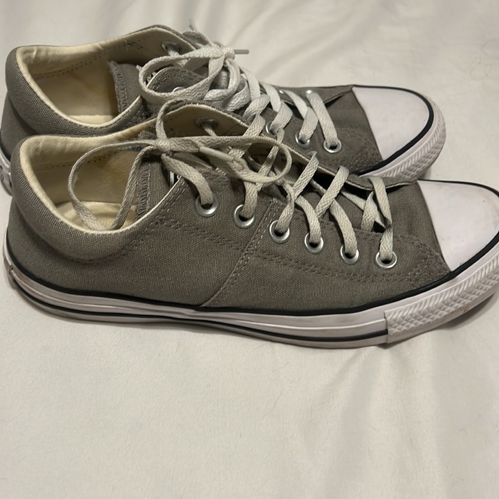 Converse Gray Canvas Low-Top Sneakers